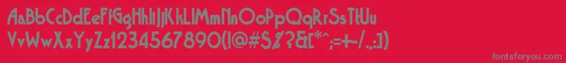 Tango Font – Gray Fonts on Red Background