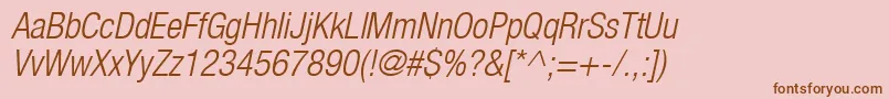 Heaveneticacond4Ltoblsh Font – Brown Fonts on Pink Background