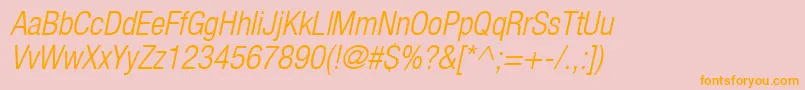 Heaveneticacond4Ltoblsh Font – Orange Fonts on Pink Background