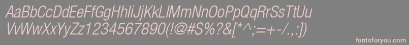 Heaveneticacond4Ltoblsh Font – Pink Fonts on Gray Background