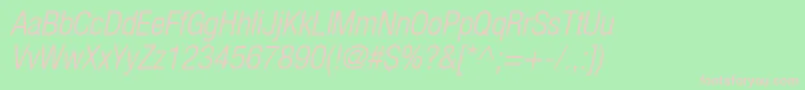 Heaveneticacond4Ltoblsh Font – Pink Fonts on Green Background