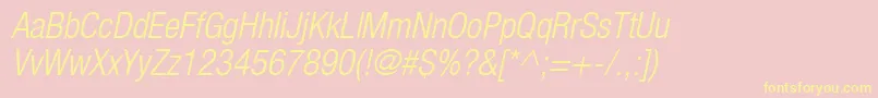 Heaveneticacond4Ltoblsh Font – Yellow Fonts on Pink Background