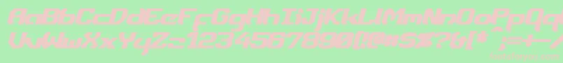Подробнее о шрифте DynothermBoldItalic Шрифт DynothermBoldItalic – розовые шрифты на зелёном фоне