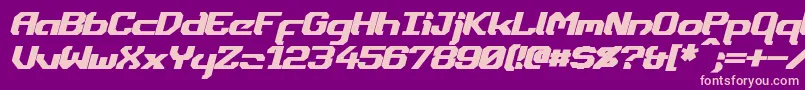 More about DynothermBoldItalic Font DynothermBoldItalic Font – Pink Fonts on Purple Background