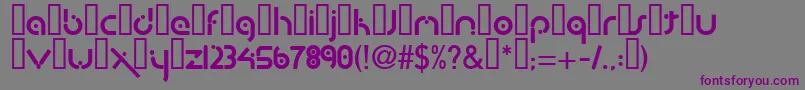 BuzparkKesik Font – Purple Fonts on Gray Background