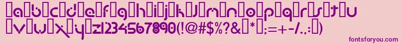 Weitere Informationen zur BuzparkKesik-Schriftart BuzparkKesik-Schriftart – Violette Schriften auf rosa Hintergrund