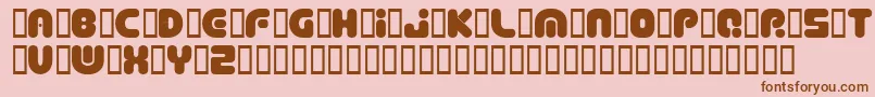 Deptcsp Font – Brown Fonts on Pink Background