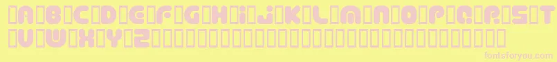 Deptcsp Font – Pink Fonts on Yellow Background