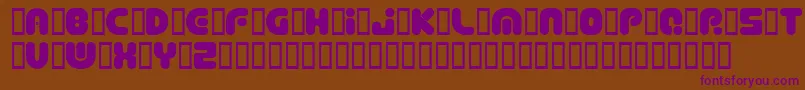 Deptcsp Font – Purple Fonts on Brown Background