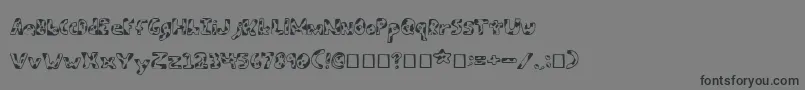 ArmyBeansRegular Font – Black Fonts on Gray Background