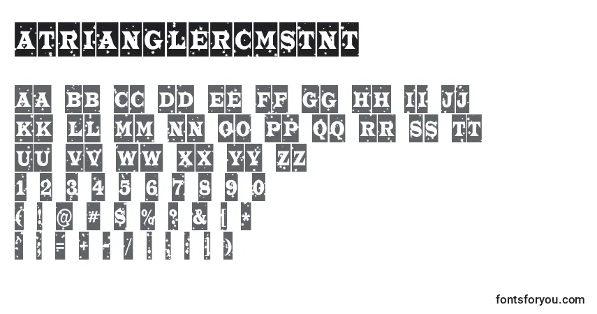 ATrianglercmstnt Font – alphabet, numbers, special characters