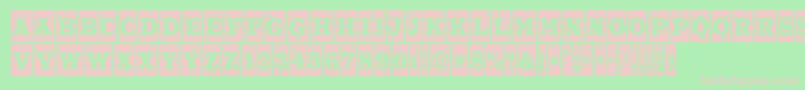 ATrianglercmstnt Font – Pink Fonts on Green Background