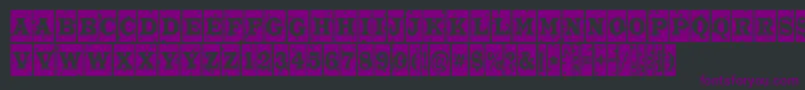 Шрифт ATrianglercmstnt – фиолетовые шрифты на чёрном фоне