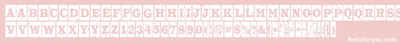 ATrianglercmstnt Font – White Fonts on Pink Background