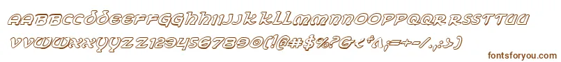 Eringobragh3Di Font – Brown Fonts on White Background