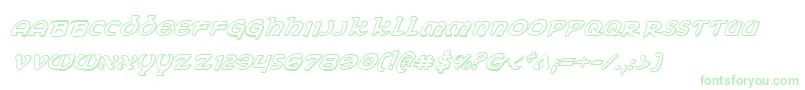 Eringobragh3Di Font – Green Fonts on White Background