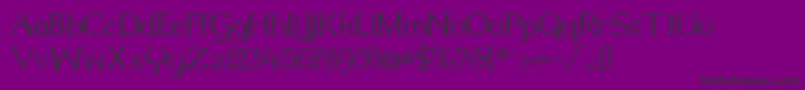 Millenigem-fontti – mustat fontit violetilla taustalla