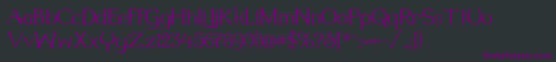 Шрифт Millenigem – фиолетовые шрифты на чёрном фоне