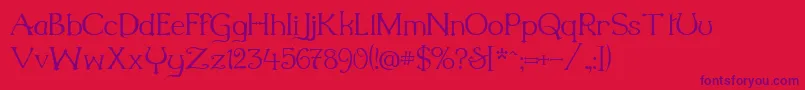 Шрифт Millenigem – фиолетовые шрифты на красном фоне