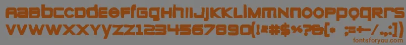 Zeroesink Font – Brown Fonts on Gray Background