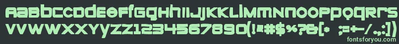 Шрифт Zeroesink – зелёные шрифты на чёрном фоне
