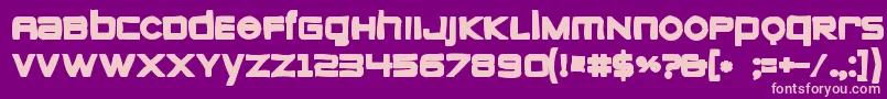 Zeroesink Font – Pink Fonts on Purple Background