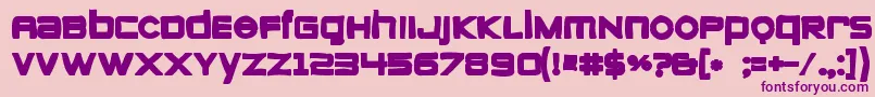 Zeroesink Font – Purple Fonts on Pink Background