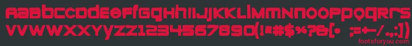 Шрифт Zeroesink – красные шрифты на чёрном фоне
