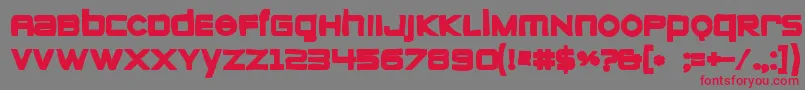 fuente Zeroesink – Fuentes Rojas Sobre Fondo Gris