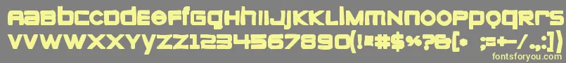 Zeroesink Font – Yellow Fonts on Gray Background