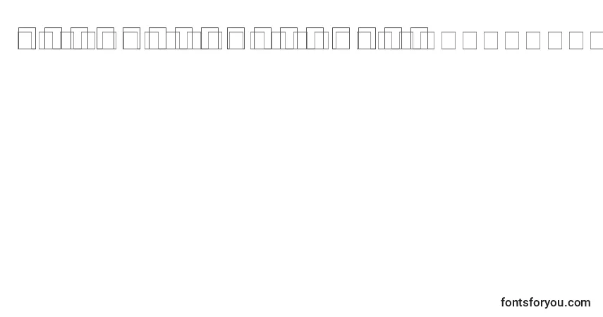 Шрифт DynastyBlackCond – алфавит, цифры, специальные символы