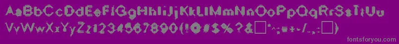 OscillateRegular Font – Gray Fonts on Purple Background