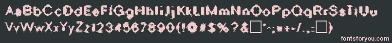 OscillateRegular Font – Pink Fonts on Black Background