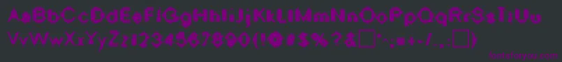 OscillateRegular Font – Purple Fonts on Black Background