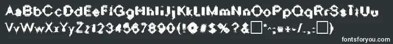 OscillateRegular Font – White Fonts on Black Background
