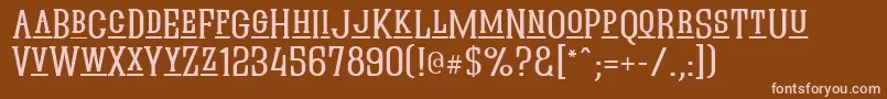 Más sobre la fuente QuasticKapsLine fuente QuasticKapsLine – Fuentes Rosadas Sobre Fondo Marrón