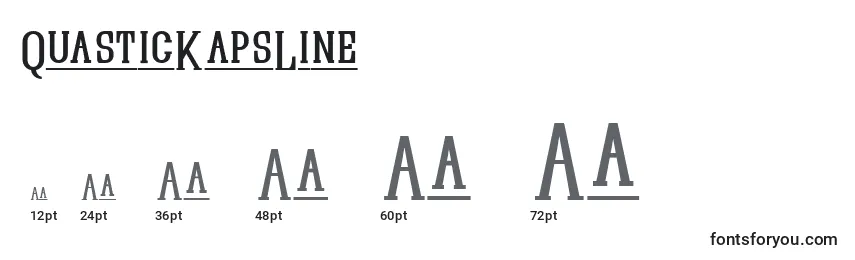 Размеры шрифта QuasticKapsLine