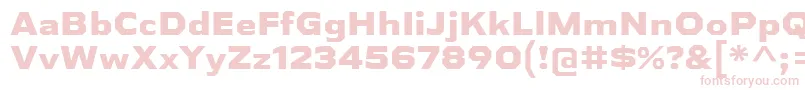 AthabascaExEb Font – Pink Fonts on White Background