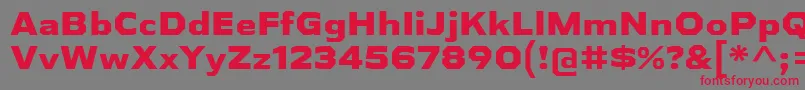 AthabascaExEb Font – Red Fonts on Gray Background