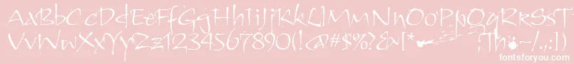 KendoitcTt Font – White Fonts on Pink Background