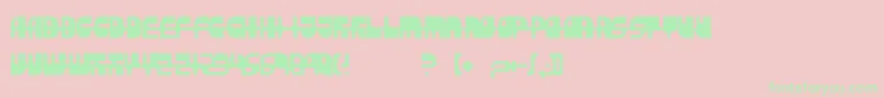 Revidendum Font – Green Fonts on Pink Background