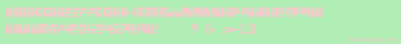 Revidendum Font – Pink Fonts on Green Background