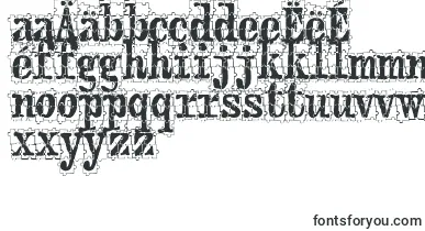 PuzzlefaceLeMonde font – macedonian Fonts