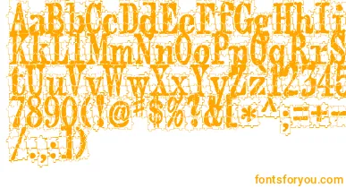 PuzzlefaceLeMonde font – Orange Fonts