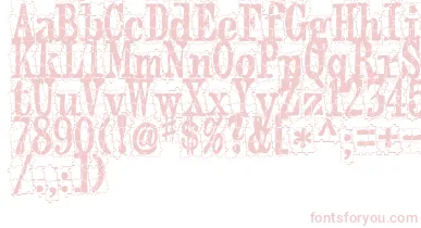 PuzzlefaceLeMonde font – Pink Fonts On White Background
