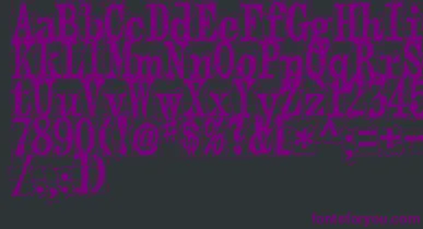 PuzzlefaceLeMonde font – Purple Fonts On Black Background