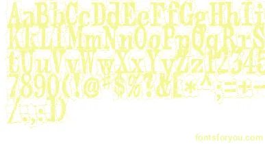 PuzzlefaceLeMonde font – Yellow Fonts