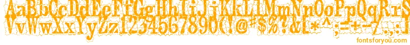 Шрифт PuzzlefaceLeMonde – оранжевые шрифты