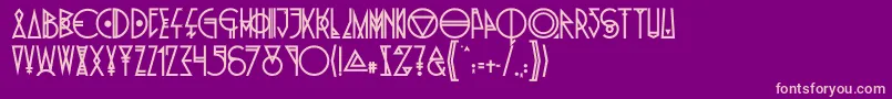 PrideOfTheYoung Font – Pink Fonts on Purple Background