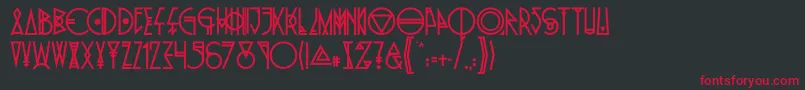 PrideOfTheYoung Font – Red Fonts on Black Background